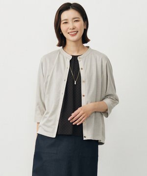  【洗える・接触冷感】ジャージー ブルゾン