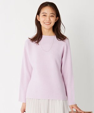 【洗える】CASHMERE BLENDII  ボトルネック ニット