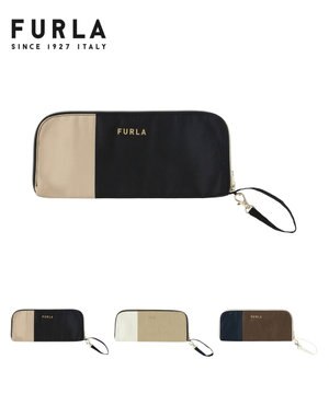  【雑誌掲載大人百花夏号】FURLA 傘袋 折りたたみ傘用 カラーボーダー 吸水生地