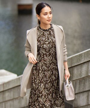  【WEB限定・洗える】ウールミックス フード付きカーディガン