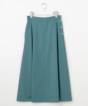  【洗える】TWラチネストレッチフレア スカート