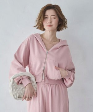  ショートZIPパーカー