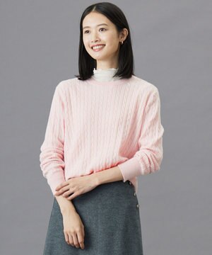  【洗える】WOOL BLEND AIR クルーネック ニット
