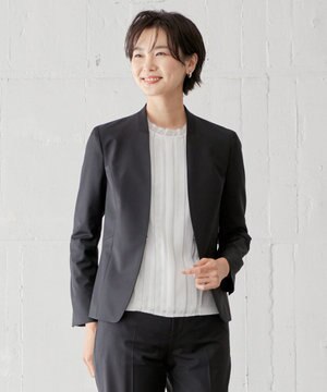  BAHARIYE SOLID ノーカラー ジャケット