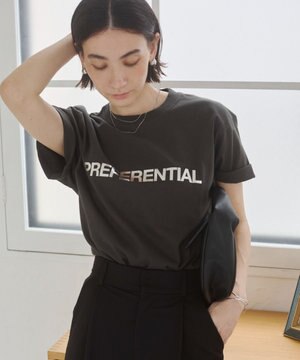  【ANGIE VINTAGE】フロッキーロゴプリントTシャツ