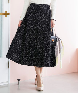 プリーツ切替 スカート