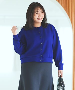  【野呂佳代さん着用】BEAUTY FORM JERSEY スナップカーディガン