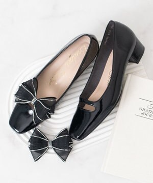  【Bridget Birkin】2wayビジューリボンカットパンプス