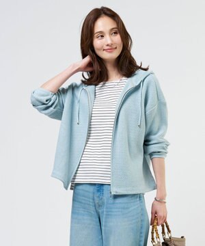 【冷房対策に】ラッセルレース パーカー