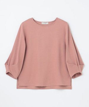  【洗濯機可】袖タックプルオーバー