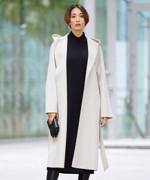  ウールリバーフーデットコート