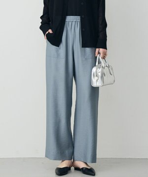  【先行予約】ワッシャーツイル ワイドストレートパンツ