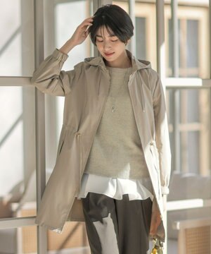  【撥水・洗える】Artirosa スタンドカラー ロング丈 コート