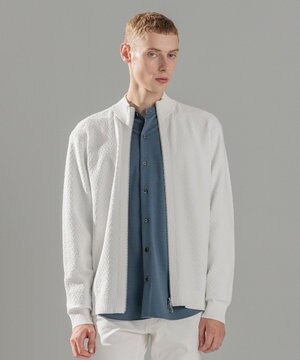 【イージーケア】 ヴィスコースリンクス　ジップアップカーディガン