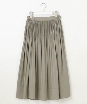  【定番人気・ウエストゴム・セットアップ対応・セレモニー・通勤】ライトサテンプリーツ スカート
