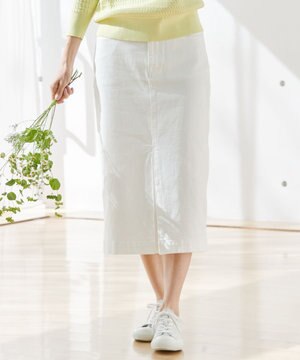 【洗える】AQUATIC DENIM デニムスカート