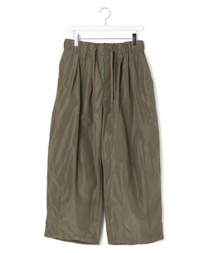  【UNISEX】ポリエステルツイル ワイドパンツ