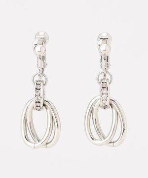  オーバルストーン イヤリング