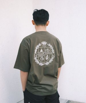 【UVカット・吸水速乾】エンブレムバックプリントポケットTシャツ