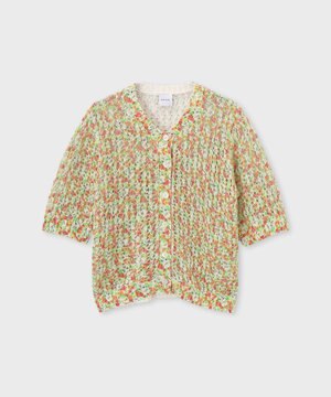  Garden Floral 半袖カーディガン