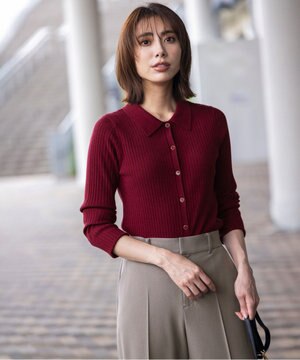 CICA加工 襟デザイン ニット