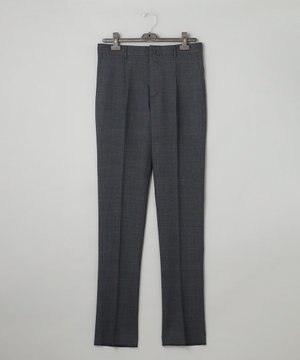  ロングセラー【洗える/折り目加工/シワになりにくい/ウエストアジャスター】ウォッシャブル サマーウール100％パンツ_限定色(1タック)23年モデル