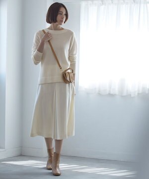  【洗える】ウォッシャブルハイカウントフラノ タックスカート