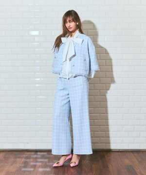  ツイードイージーパンツ