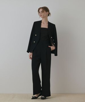  パールボタンノーカラージャケット