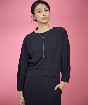  【KUMIKYOKU NAVY】コンフォータブルアムンゼン ドルマンブラウス