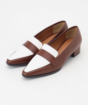  【22.5cm~24.5cm】バイカラーコンビローファー