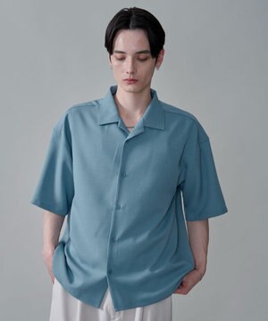 【速乾/しわになりにくい/MLサイズ展開】ドライポリオープンカラーシャツ（SS）