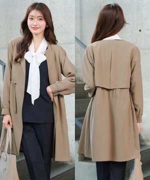  タックヨーク着流しパフスリ－ブコート