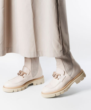 【LucaGrossi/ルカグロッシ】厚底チェーンショートブーツ/G890T-UA