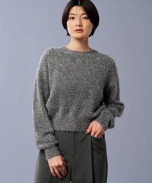 ラメ シャギー ニット プルオーバー（uncrave STANDARD）