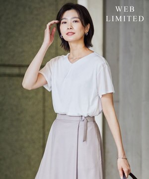 【WEB限定カラーあり・UVカット・接触冷感】セルロースジャージー カットソー