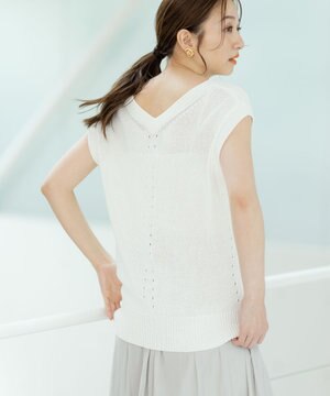 【前後着用可】ミドルゲージサマー ニット