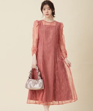  【Lily Calin】クラシックナローレース ドレス