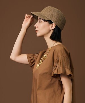  【カタログ掲載・UVカット・洗える・上品見え・フォルム自在】ブレード キャップ