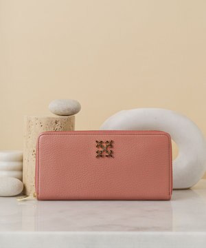 モノグラムプレートラウンドジップウォレット(SO-372)