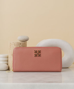 モノグラムプレートラウンドジップウォレット(SO-372)