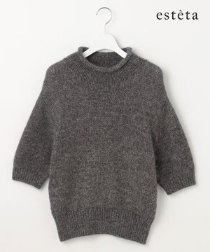  【エステータ】ラメニット プルオーバー