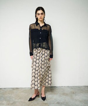  パームモチーフカーゴスカート