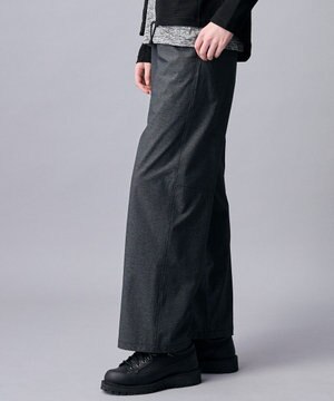  【ストレッチ/5ポケット/ECO撥水/ソフト】ハイパワーシャンブレーピケストレッチ パンツ