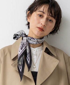  【先行予約】スタンプ柄ダイヤ スカーフ