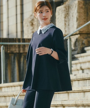 【2WAY/新色追加/セレモニー】BEAUTY MOVE レース襟ブラウス