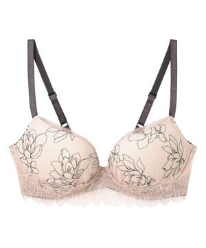  ノンワイヤーブラ 谷間をメイク ボリュームアップ Aカップあり 【BRAGENIC ブラジェニック 盛り胸タイプ】 ブラジャー ブラ ワイヤレス BMI446 アンフィ／ワコール