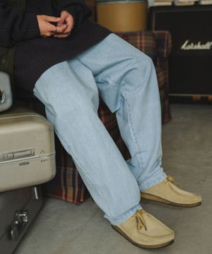  デニムイージーワイドパンツ