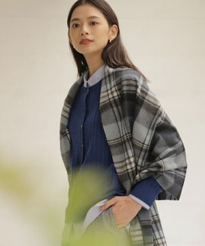  【洗える】カシミヤチェック ストール