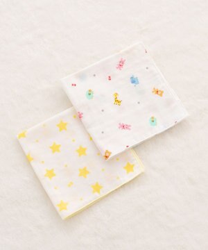  ガーゼハンカチ2枚組セット